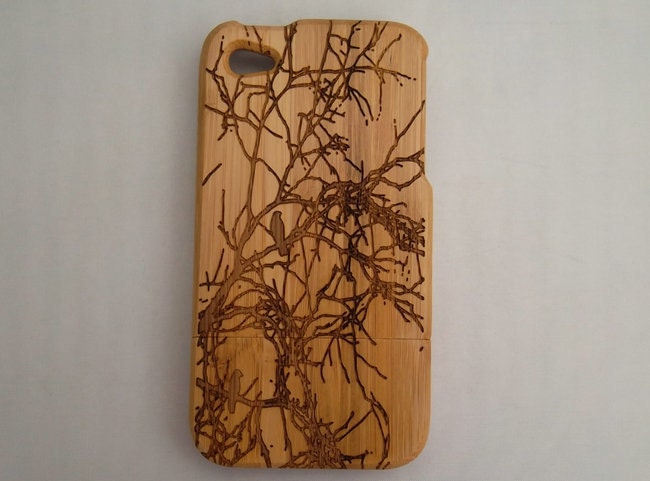 Bamboo - Wood iPhone Case - iPhone 4 wood case - iphone 4s case - cases for iphone 4 - wooden iphone 4 case - iphone cover