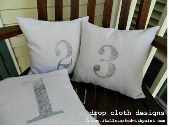 Numbered Pillows