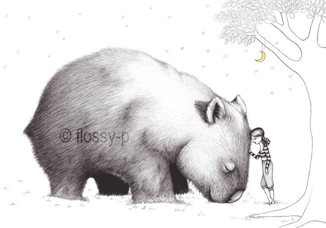 Giant Wombat Art Print