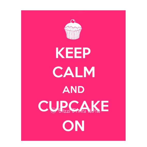 Keep Calm, Carry On, Poster,  Keep Calm and Cupcake On, Keep Calm and Carry On,  Pink